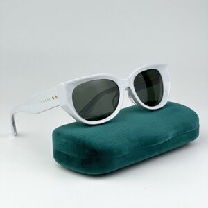 NEW Gucci GG1532SA 003 Grey Unisex Cat Eye Sunglasses GG 1532SA
